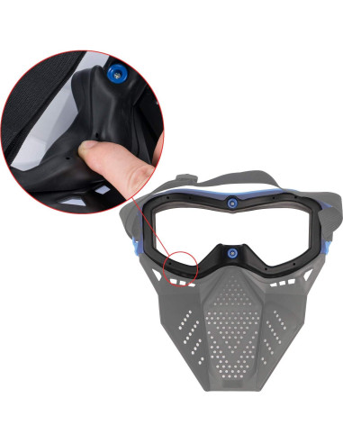 Máscara Táctica Nerf Rival Apollo Zeus Khaos 2 Piezas