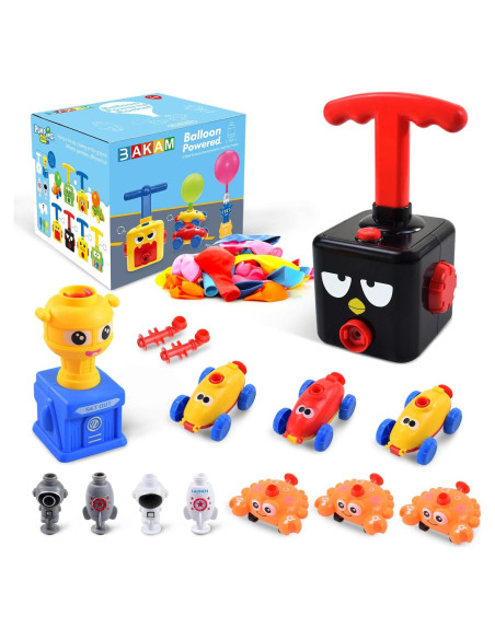 BAKAM Lanzador de Globos y Coche Motorizado STEM Pájaro