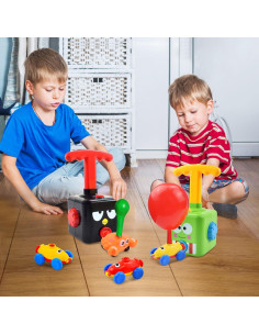 BAKAM Lanzador de Globos y Coche Motorizado STEM Pájaro 2