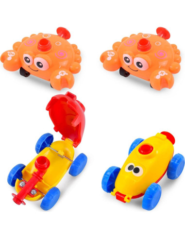 BAKAM Lanzador de Globos y Coche Motorizado STEM Pájaro