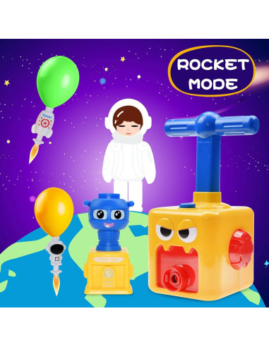 BAKAM Lanzador de Globos y Coche Motorizado STEM Pájaro