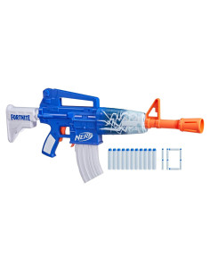 Blaster Nerf Fortnite Blue Shock con 10 Dardos Elite