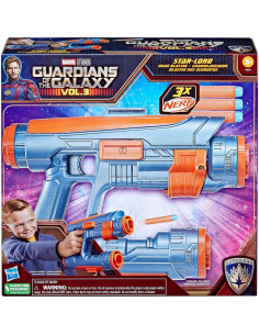Nerf Quad Blaster Star-Lord Marvel 3 dardos 5+ años 2