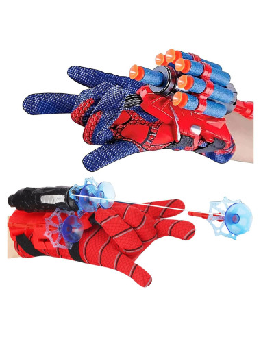 Juego Lanzador Telaraña Vinciph 2 Guantes 5 Balas Suaves