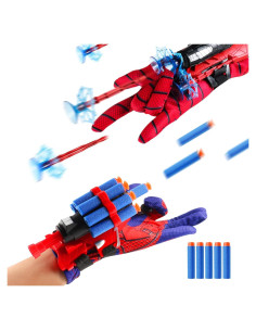 Guantes Lanzadores Disfraz Araña para Niños 2 Juegos