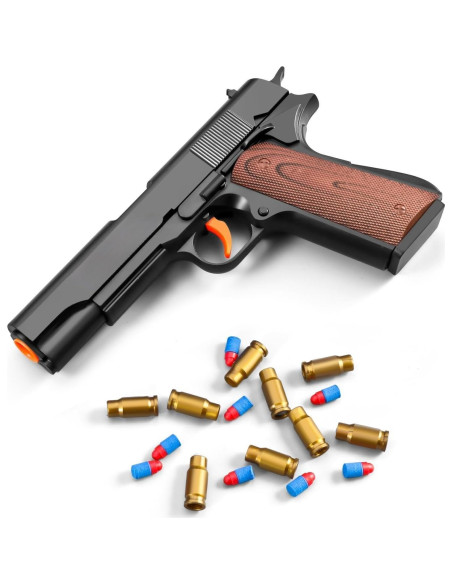 Pistola de Juguete YUCCKYOU con 20 Balas Suaves y 16 Casquillos