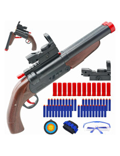 Blaster de Juguete Doble Caño - Chorro de Espuma 76 cm