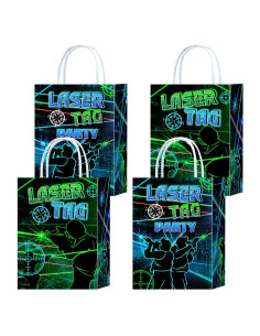 Bolsas de Regalo Tyndallrays 16 Piezas Laser Tag 21x15x8 cm