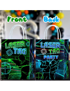 Bolsas de Regalo Tyndallrays 16 Piezas Laser Tag 21x15x8 cm 2