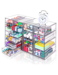 Organizador Acrílico VZKAH 20 Cajones 4 Conjuntos Transparente