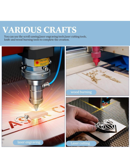 Kit de 100 Llaveros de Madera Briwooody para Grabado DIY