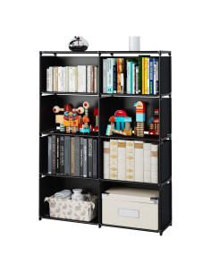 Estante MOYIPIN 8 Rejillas Multifuncional Negro