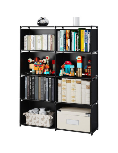 Estante MOYIPIN 8 Rejillas Multifuncional Negro