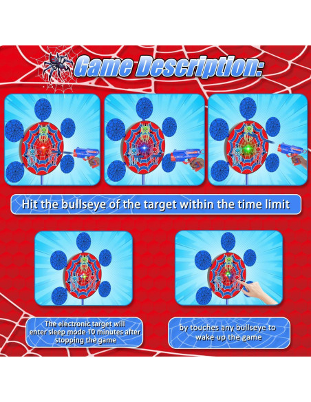 Juego de Tiro Nerf Qichuang con 2 Pistolas y 40 Dardos