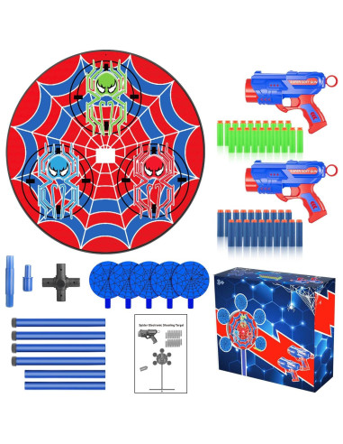 Juego de Tiro Nerf Qichuang con 2 Pistolas y 40 Dardos