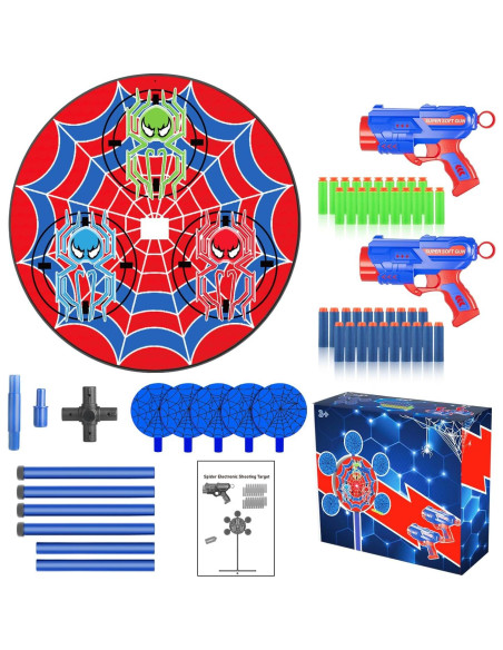 Juego de Tiro Nerf Qichuang con 2 Pistolas y 40 Dardos