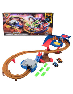 Set de Juego Monster Jam Supercharge Speedway con 2 Camiones