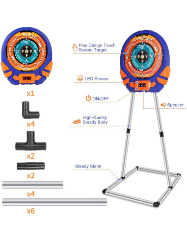 Objetivo Electrónico para Nerf Fibevon 40x35 cm Táctil