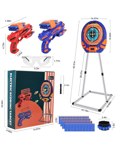 Objetivo Electrónico para Nerf Fibevon 40x35 cm Táctil