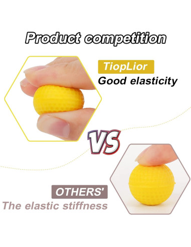 Recarga 100 Balas Espuma TiopLior para Pistola Nerf Rival