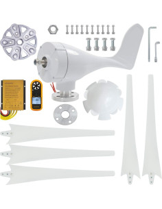 Generador Eólico Pikasola 400W 12V 5 Aspas para Hogar 2