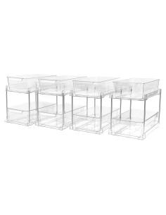 Organizador de Almacenamiento 4Pack Zero Zoo Claro 2 Niveles