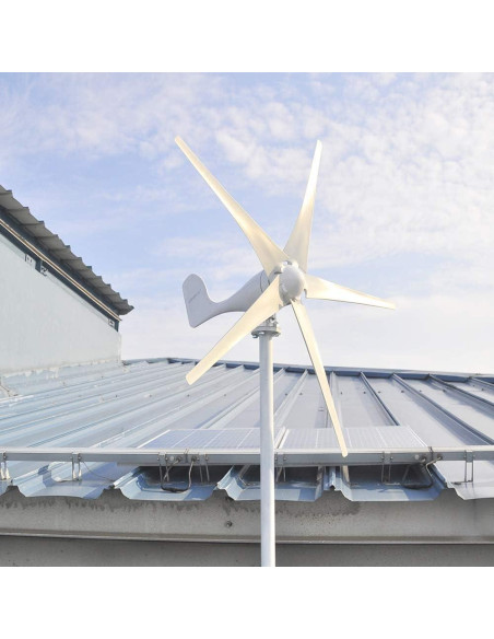 Generador Eólico Pikasola 400W 12V 5 Aspas para Hogar