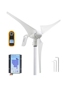 Generador Eólico PIKASOLA 12V 400W con Controlador 30A