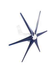 Generador Eólico ViaGasaFamido 800W 12V 6 Aspas Azul
