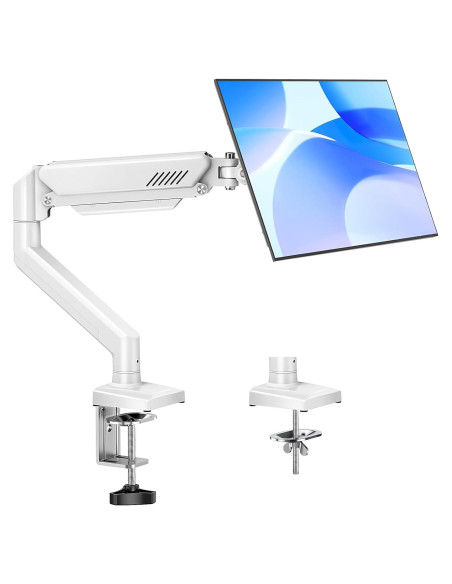 Brazo de Monitor MOUNTUP para Pantallas de 33 a 81 cm Blanco