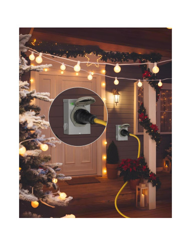 Caja de entrada de generador WILAWELS 50 Amp NEMA SS2-50P