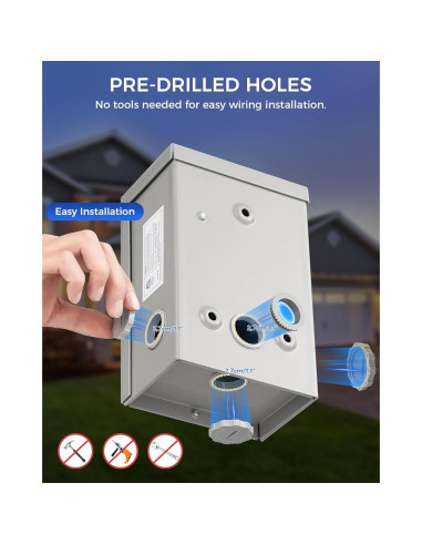 Caja de entrada de generador WILAWELS 50 Amp NEMA SS2-50P