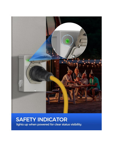 Caja de entrada de generador WILAWELS 50 Amp NEMA SS2-50P