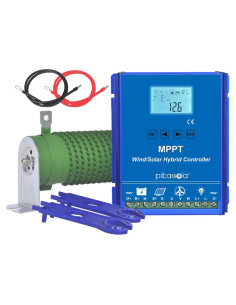 Controlador Híbrido PIKASOLA 1400W Solar y Eólico 12/24V
