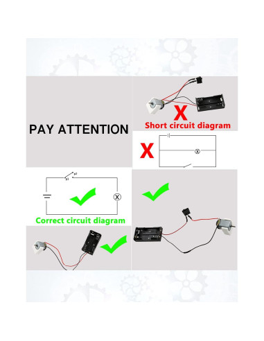 Kit Generador Eólico Mini Sntieecr 6 PCS 3V-12V para Experimentos