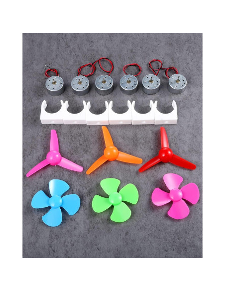 Kit Generador Eólico Mini Sntieecr 6 PCS 3V-12V para Experimentos