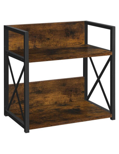 Organizador de Estante YINMIT 2 Niveles Madera Rústica