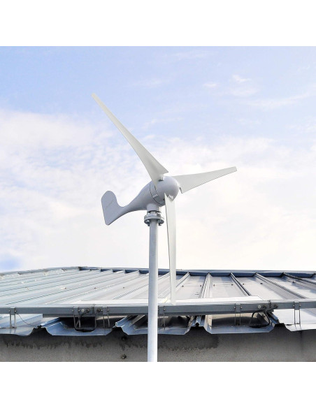 Generador Eólico Pikasola 400W 12V 3 Aspas para Hogar