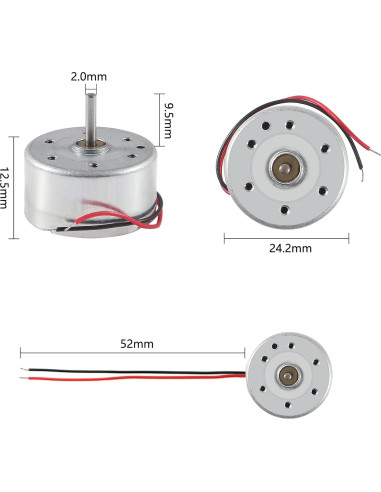Aobao 4 Motores Eléctricos DC 3V 1730RPM para Juguetes