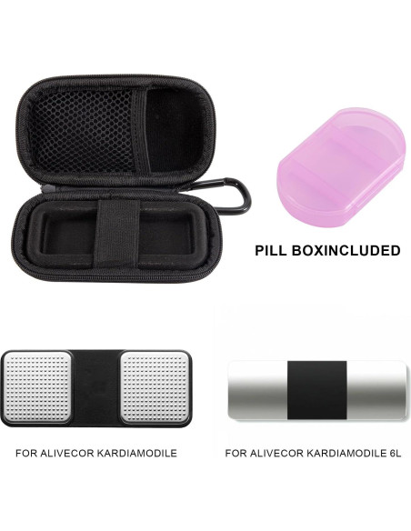 Funda Dura HNYG para Monitor EKG KardiaMobile Negro