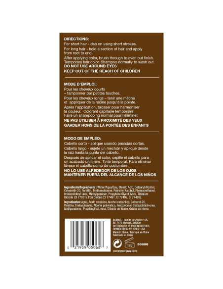Cubre Tu Gris Varita Brocha Fisk - Marrón Oscuro (Paquete de 6) Cubre Tu Gris Varita Brocha Fisk - Marrón Oscuro (Paquete de 6)