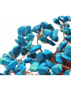 Bonsái Colorsheng de cuarzo azul 17.78 cm para la suerte 2