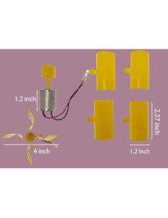 Generador Eólico Mini SWONVI 4 Pcs 100 mm 0.55 W 2