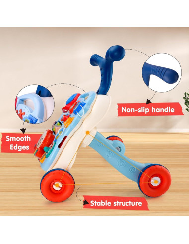 Andador 3 en 1 para Bebés N6038 con Mesa de Juego