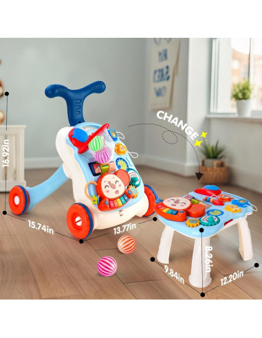 Andador 3 en 1 para Bebés N6038 con Mesa de Juego