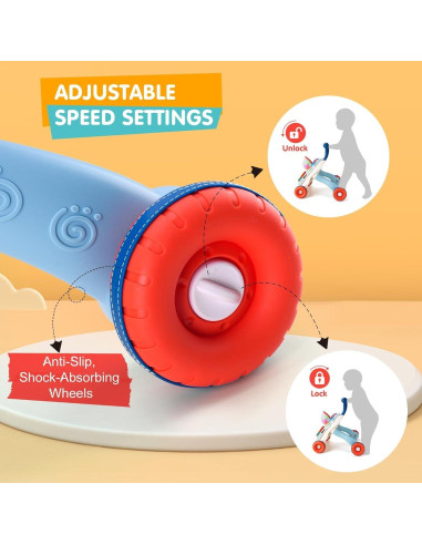 Andador 3 en 1 para Bebés N6038 con Mesa de Juego