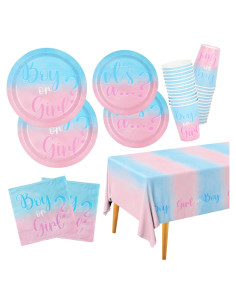 Suministros Baby Shower Gatherfun Revelación de Género 25 Pzs