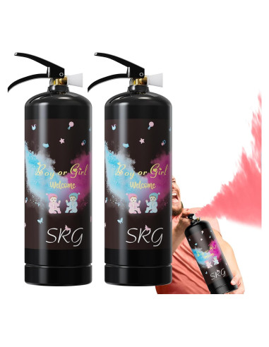 Extintor Revelación de Género Rosa SRG | 2 Paquetes 6.1m