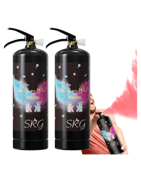 Extintor Revelación de Género Rosa SRG | 2 Paquetes 6.1m