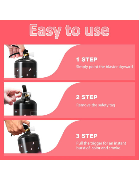 Extintor Revelación de Género Rosa SRG | 2 Paquetes 6.1m